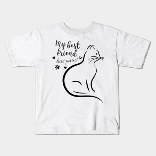 My best Friend Has Paws Kids T-Shirt